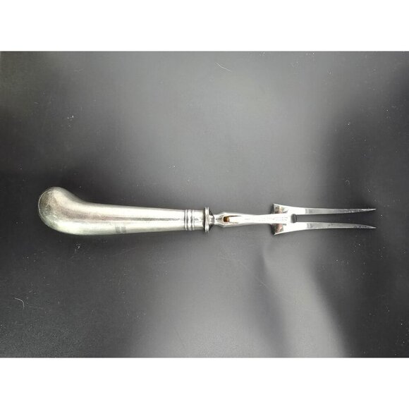 Vintage John Wanamaker for Sheffield England 10" Carving Fork Pistol Handle - Picture 2 of 5